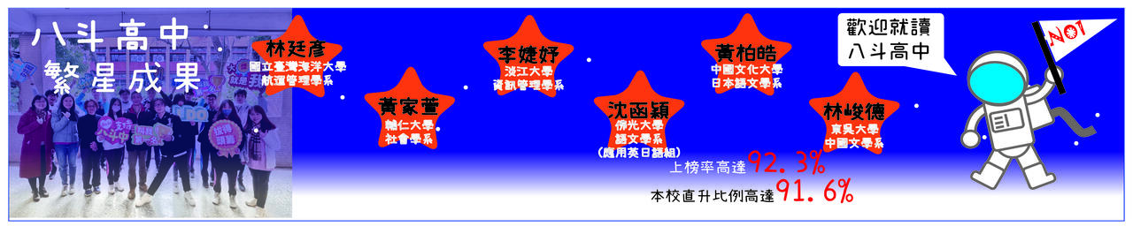 八斗高中 114年繁星放榜